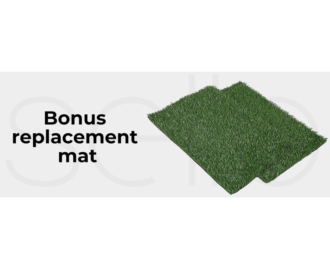 Indoor Dog Pet Grass Potty Training Portable Toilet Pad Tray Turf Mat Jumbo