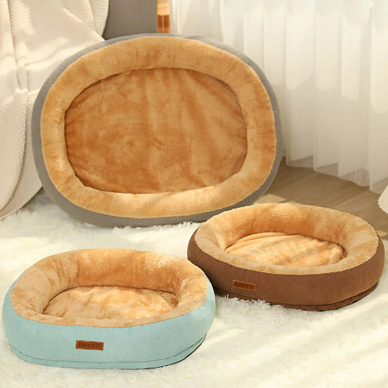 Cat Bed Dog Pet Bed Kennel Non-Slip Winter Warm Small Dog Kennel Sleeping Removed Washed Soft Puppy Cushion Cat Supplies