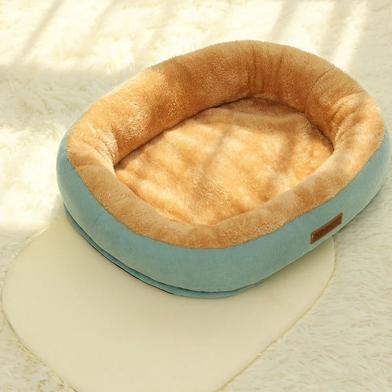 Cat Bed Dog Pet Bed Kennel Non-Slip Winter Warm Small Dog Kennel Sleeping Removed Washed Soft Puppy Cushion Cat Supplies