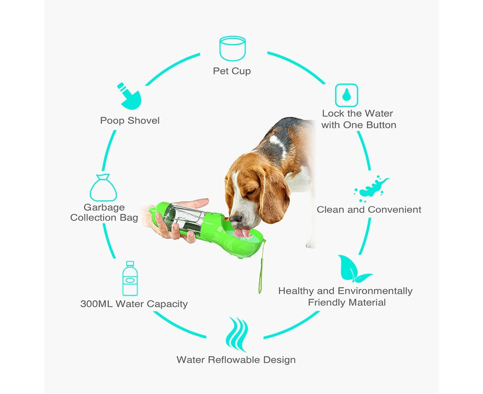 Multifunctional Portable Dog Water Bottle