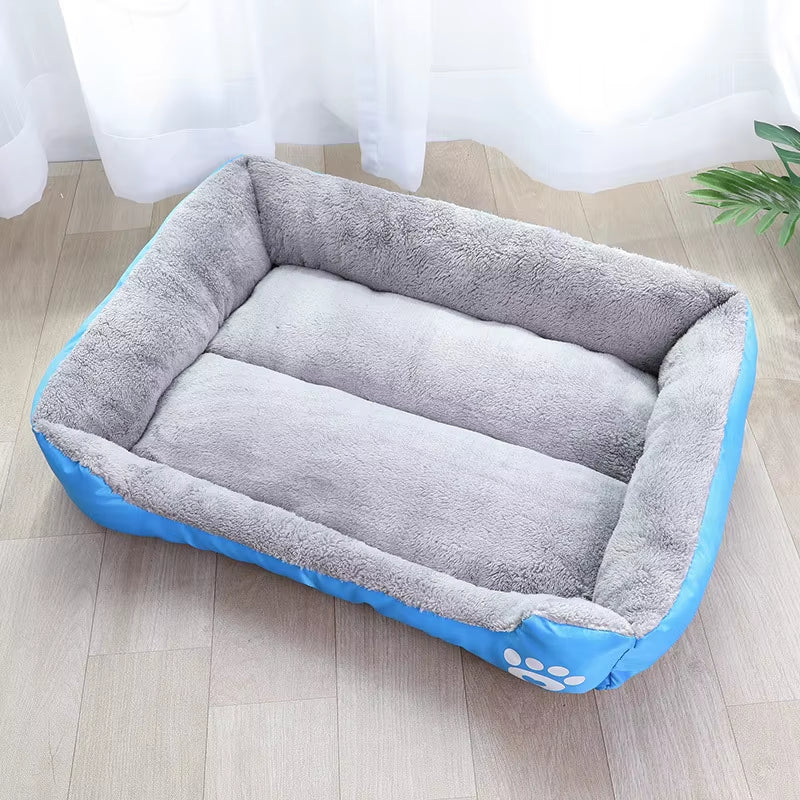 Large Square Nest Pet Large Dog Bed for Small Medium Dogs Soft Fleece Nest Big Dog Sofa Bed Winter Warm Cat House for Pet