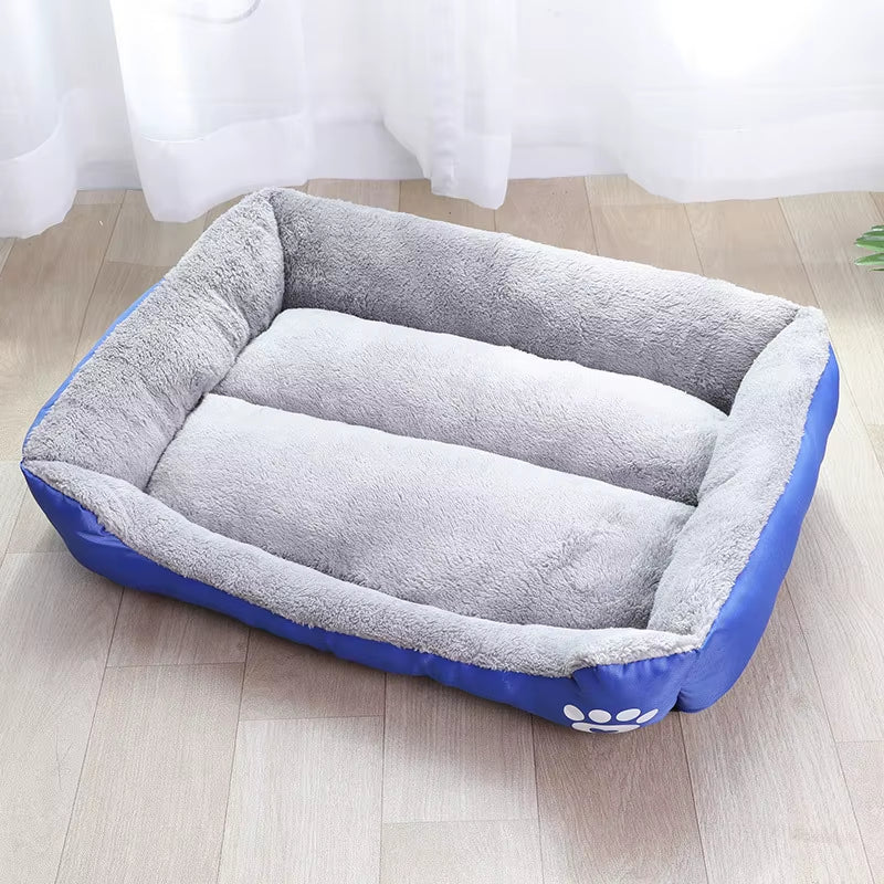 Large Square Nest Pet Large Dog Bed for Small Medium Dogs Soft Fleece Nest Big Dog Sofa Bed Winter Warm Cat House for Pet