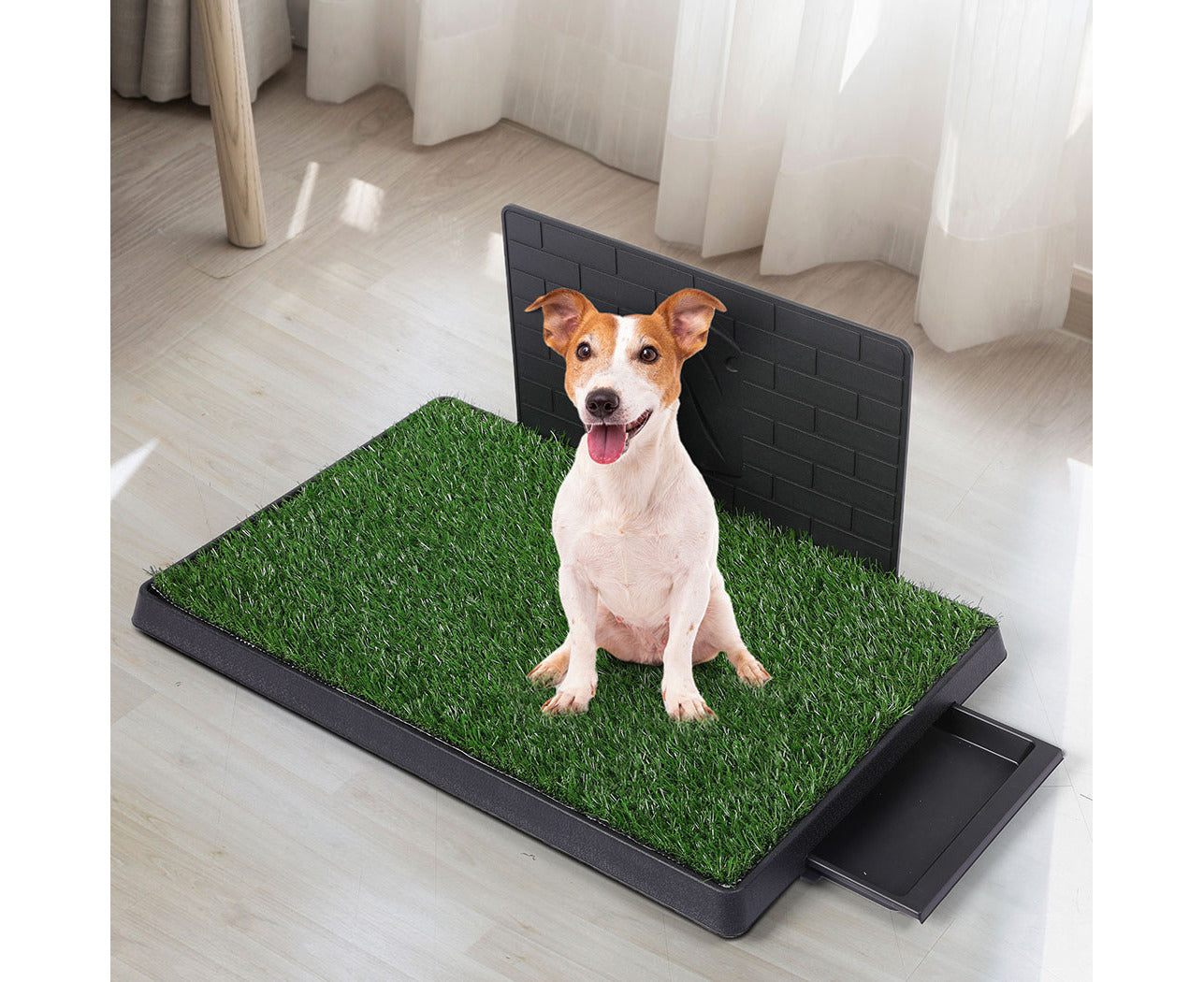 Indoor Dog Pet Grass Potty Training Portable Toilet Pad Tray Turf Mat Jumbo